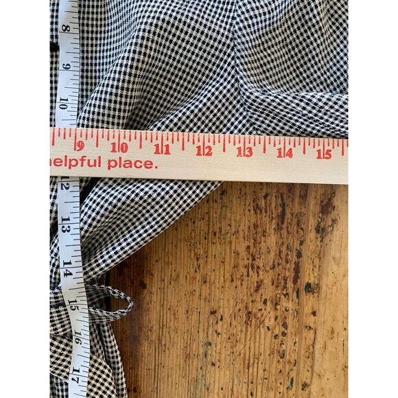 Jessica Howard Womens Vintage Houndstooth Maxi Dress 6 Mandarin Collar Tie Waist - Picture 6 of 7